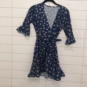 Floral Wrap Dress